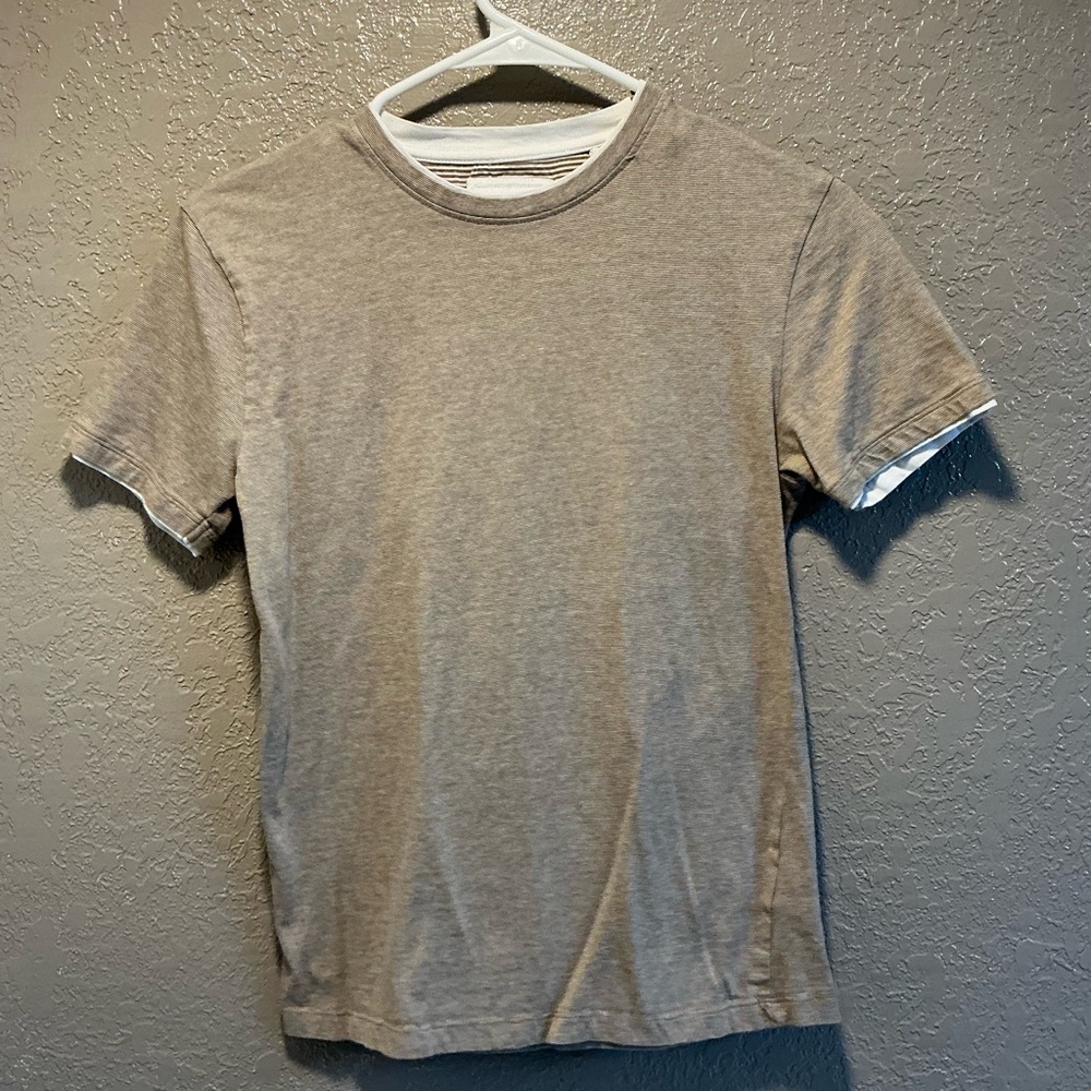 Denim & Flower Light Gray Short Sleeve Tee